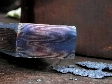 stainless damascus forging blacksmith niko giordani layers